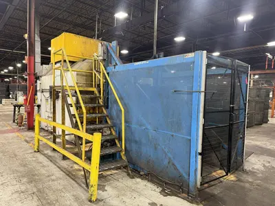48" X 3-STAGE RANSOHOFF ROTARY DRUM BATCH AUTOMATIC PARTS DEBURR & WASHER SYSTEM, NEW 2013: YOBRO #24300