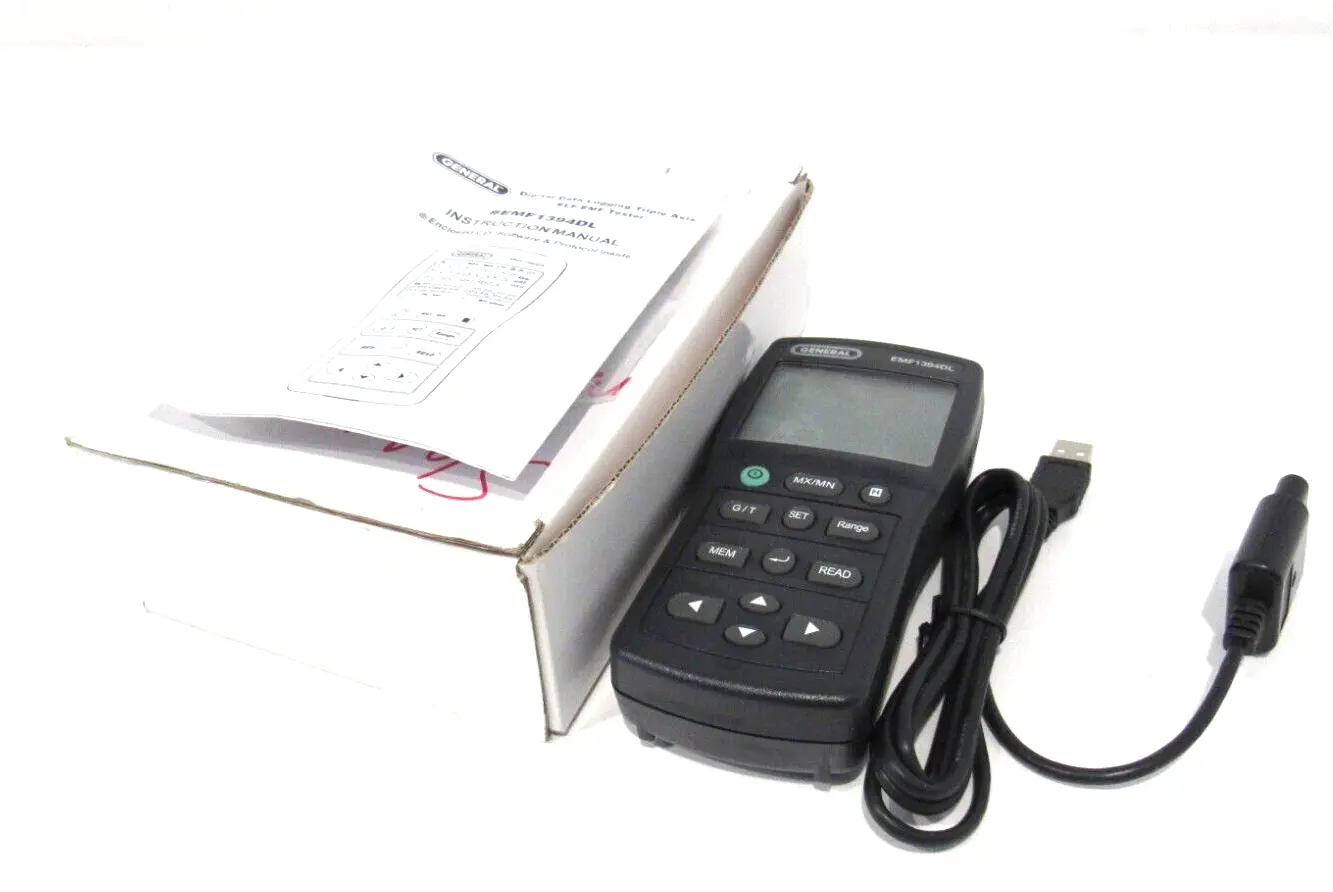 NEW GENERAL TOOLS EMF1394DL DATA LOGGER EMF TESTER