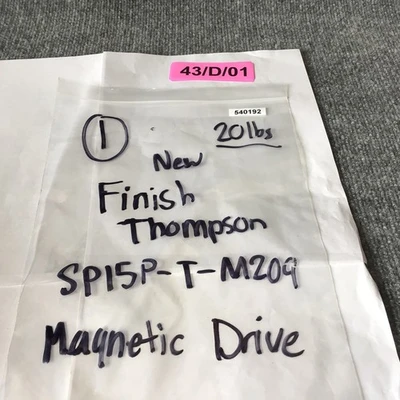 New | in-Stock Finish Thompson SP15P-T-M209 Valves/Fittings California US | Davliegogo LLC #1724941