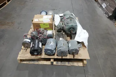 PALLET OF ASSORTED AC/DC MOTORS