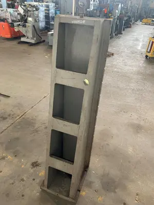 18" WIDE X 72" TALL X 20" DEEP T-SLOTTED ANGLE PLATE. STOCK # 0365224