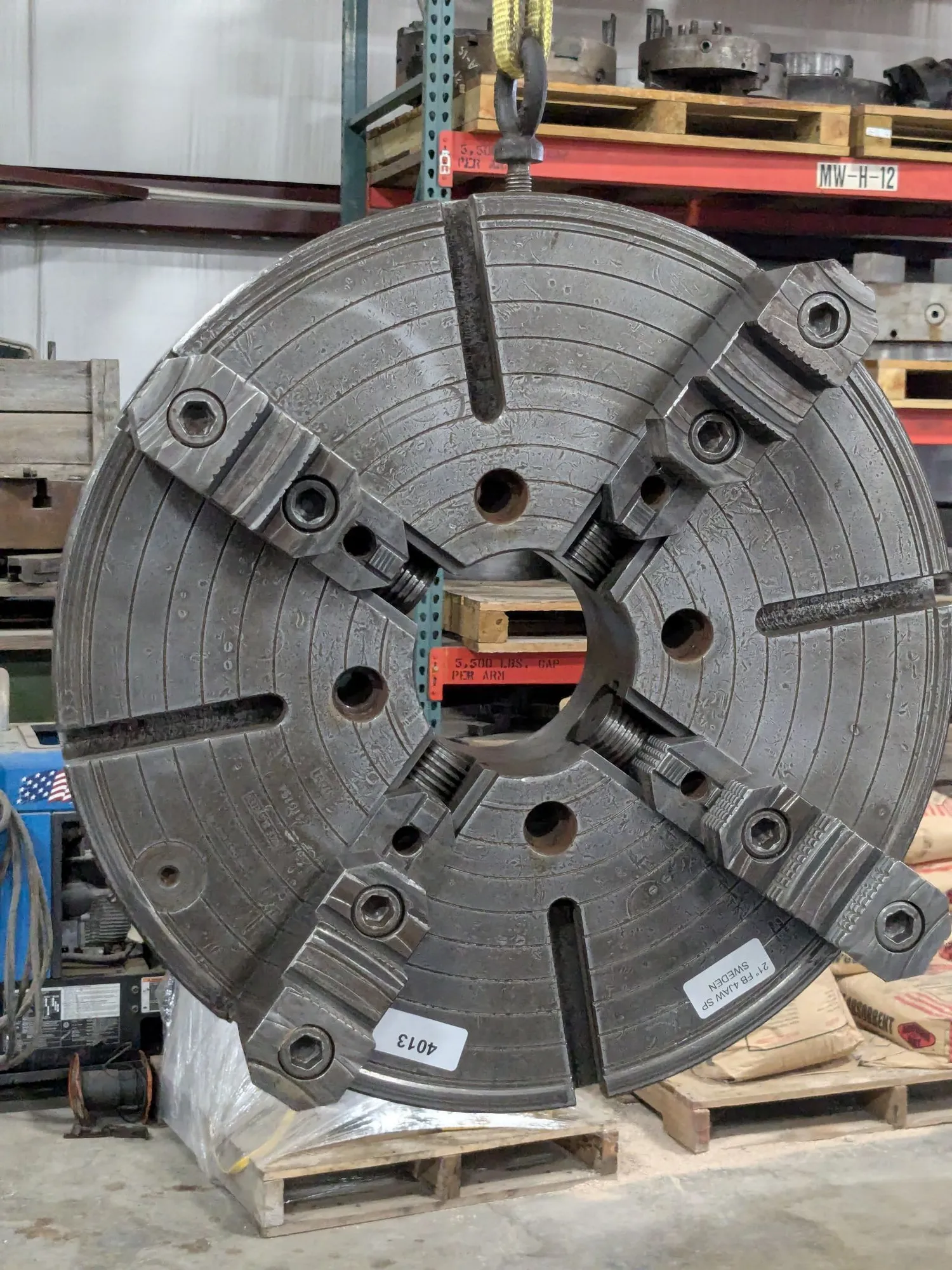 Used SKAND SWEDEN 21" 4-JAW FLAT-BACK MOUNT Chucks Texas US | N & R Machine Sales #1443851