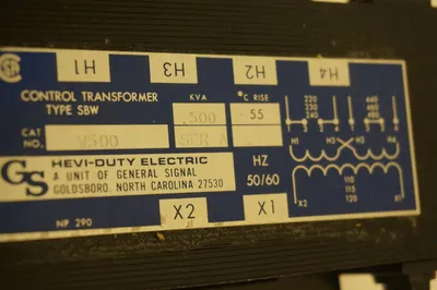 NEW HEVIDUTY ELECTRIC W500 TRANSFORMER