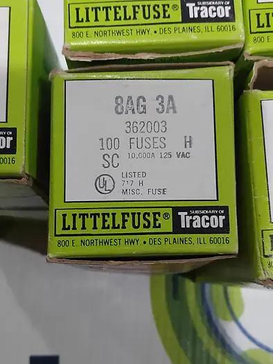 NEW LITTLEFUSE 3AG 3A