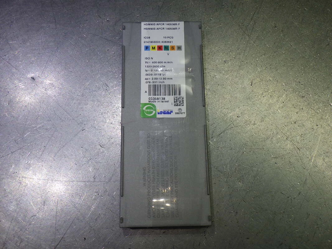 Iscar Carbide Milling Inserts QTY10 HSM90S APCR 140508R-P IC08 (LOC2100A)