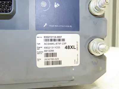 Danaher ACS48XL-875F-23P AC SuperDrive Forklift Motor Controller 48V Off E80XN