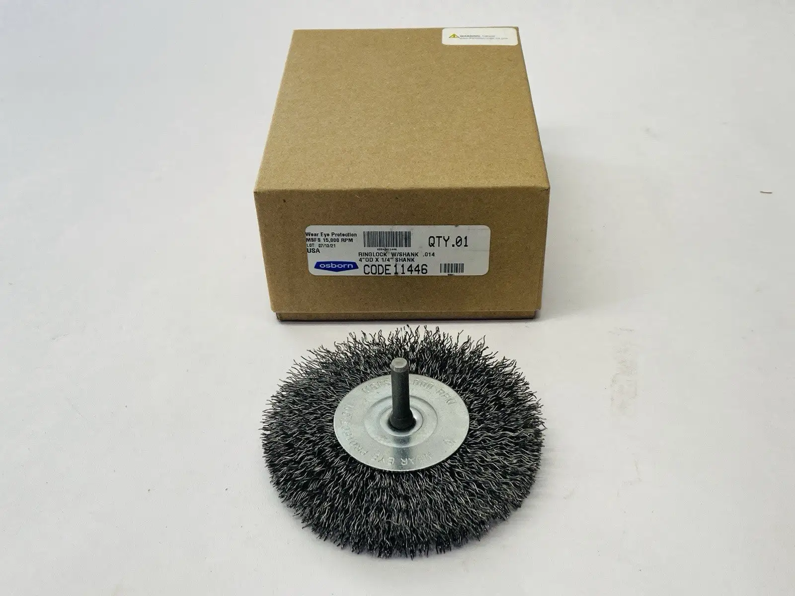 11446 | Osborn  Wheel Brush 4" OD x 1/4" Shank - New Other