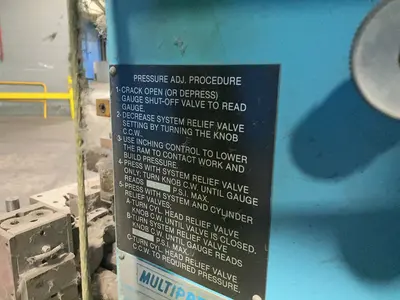 Used MULTIPRESS W4R87M Hydraulic Presses Ohio US | HGR 24 #1506949
