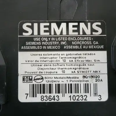 USED SIEMENS BQ1B020