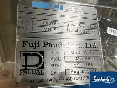 USED LCI Fuji Paudal LCI Fuji Paudal MultiGranulator Extruder, Model MG-55