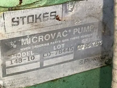 Used PENNWALT STOKES 14810 Vacuum Pumps Ohio US | HGR 24 #1567082