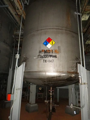 5,100 Gallon 304 Stainless Vertical Tank