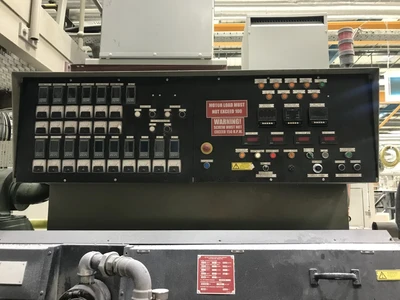 40" Brown model B4042 thermoforming line with , B4042 former and T340 trim press. New 1996