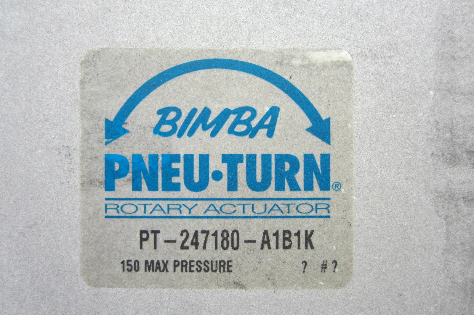 NEW BIMBA PT-247180-A1B1K ACTUATOR PT247180A1B1K