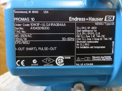 14" - 150# Endress Hauser Promag W Magnetic Flowtube ; Unused Condition!