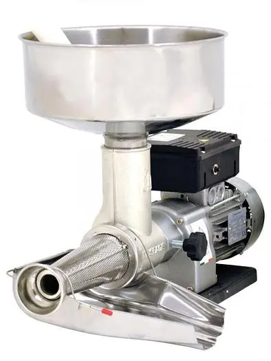 Medium-Duty Electric Tomato Squeezer with 0.4 HP Motor and Stainless Steel Cover