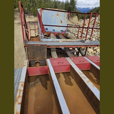 24in Wide x 22ft Long 4-Way Distribution Sluice