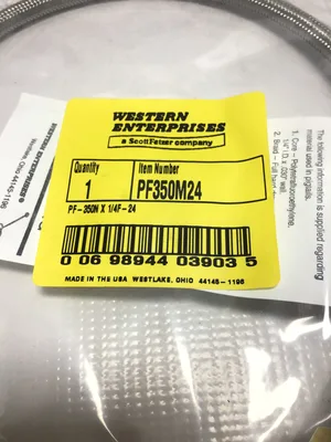 Western Enterprises PF350M24 – PF-350N X 1/4F-24 Flexible Stainless Steel Hose Pigtail