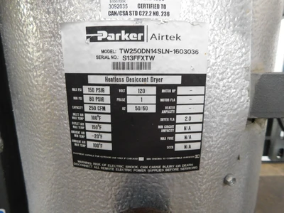 Used _UNKNOWN_ _UNKNOWN_ Air Compressor Dryers Ohio US | Equipment Recovery Corp. #1331062