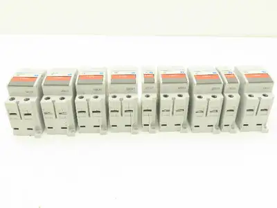 Fuji Electric Circuit Breakers AC/DC | 2/3/5/10A | 1/2-Pole | Mixed Lot of 9