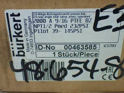 New | in-Stock BURKERT 00463585 Valves/Fittings | HGR 24 #732793