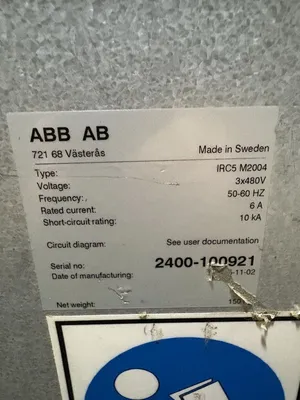 Used ABB IRB 2400/16 TYPE B Misc Electrical & Power Parts South Carolina US | ESS Industrial Equipment Sales #1538118