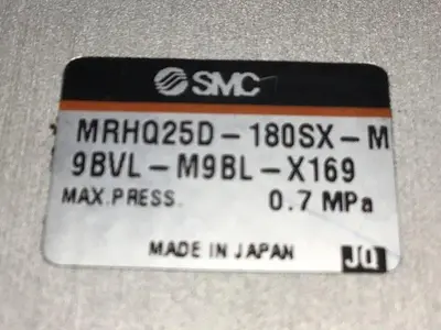 USED SMC MRHQ25D-180SX-M9BVL-M9BL-X169
