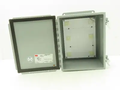 Hoffman A-10086CH Electrical Enclosure JIC Switch Panel Box 10x8x6" Wall Mount