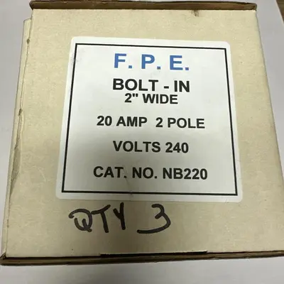 Used FEDERAL PACIFIC NB220 Circuit Breakers | Surplus Asset Holdings #1188979