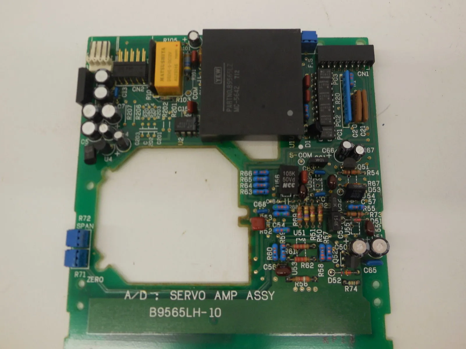 YOKOGAWA B9565LH-10 SERVO AMPLIFIER BOARD B9565LH10
