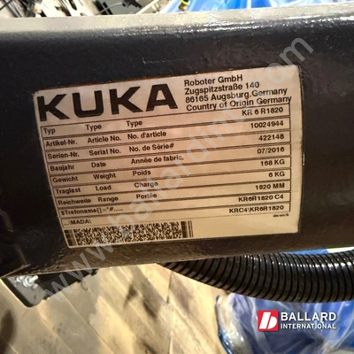 KUKA KR 6 R1820 Robot System w/ KRC4 Compact Controller – NEW