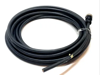 USED WEIDMULLER M12 5-PIN SENSOR CABLE X M PUR - IP67 SHIELDED 24FT
