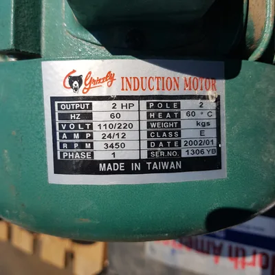 Grizzly 2 HP Blower