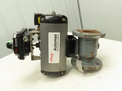 Flowserve B125C10 Automax Pneumatic Actuator 3" Flanged Ball Valve 120V Solenoid