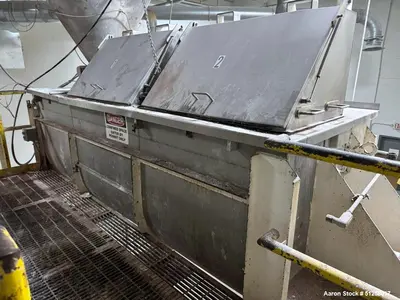 Used Industrial Double Spiral Ribbon Blender, 170 Cubic Foot, Stainless Steel Construction