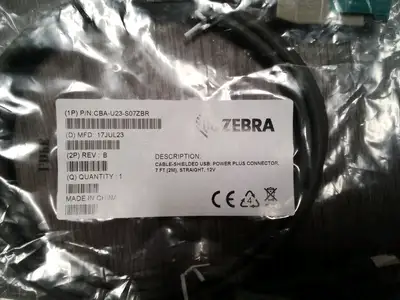 New | in-Stock Zebra CBA-U21-S07ZBR Cable & Wire US | Infinity wholesale & Supply LLC #1305598