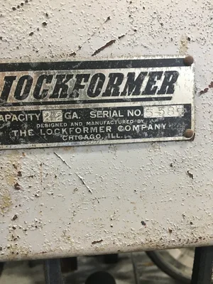 Used Lockformer Pittsburgh Machine with Acme Rolls