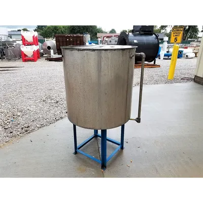 Used Stainless Steel Liquid Tank - 140 Gallon