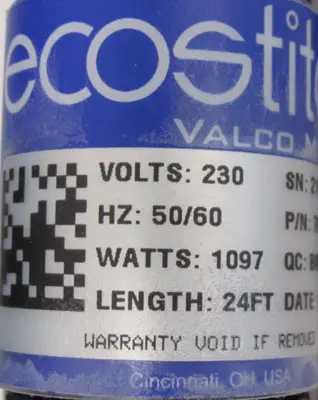 NEW VALCO MELTON 780XX418 HOT MELT GLUE HOSE 24FT
