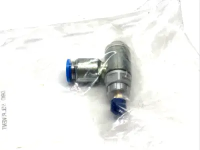 197581, GRLA-1/8-QS-6-RS-D | Festo GRLA-1/8-QS-6-RS-D One-Way Flow Control Valve, 6mm Tube OD, 197581 - New