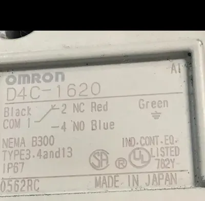 Used OMRON D4C-1620 Relays & Switches Michigan US | Ideal Machinery #710661