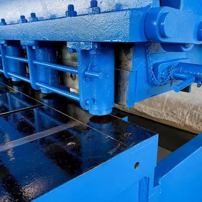 8' X 1/4" STEELWELD MODEL 4B-B MECHANICAL SHEAR: STOCK #14673