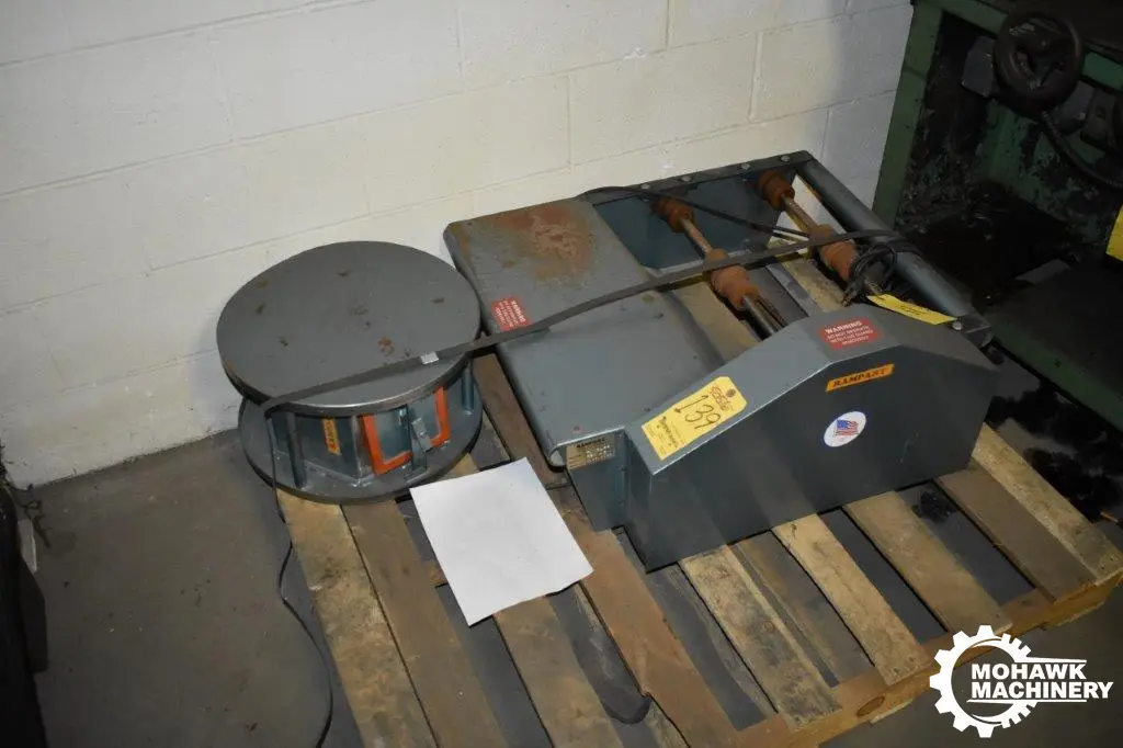 1/2 CU FT RAMPART “RBD-2” INDUSTRIAL-DUTY PORTABLE BENCH-TYPE BARREL FINISHING MACHINE w/VARI-SPEED DRIVE