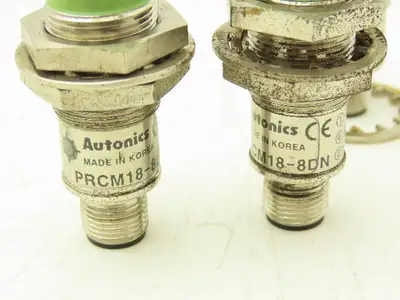 Autonics PRCM18-8DN Sensor 8mm Sensing Distance M18 12/24vDC Lot of 3