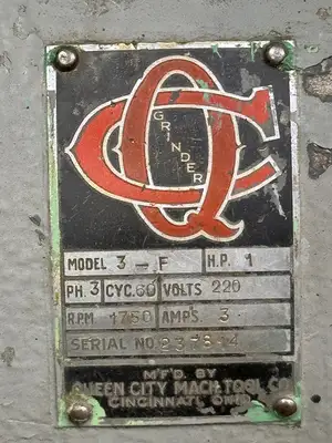 Used QUEEN CITY _UNKNOWN_ Pedestal Type Grinders (Double End) Pennsylvania US | Highland Automation #1298331