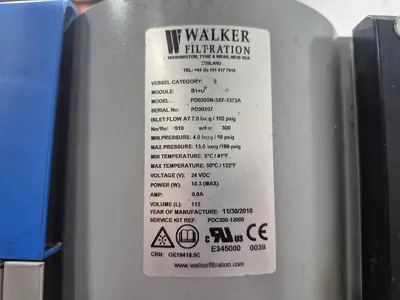 Used 2018 WALKER FILTRATION PD0300N-3XF-1372A Dryers British Columbia CA | Steep Hill Equipment Solutions #1321897