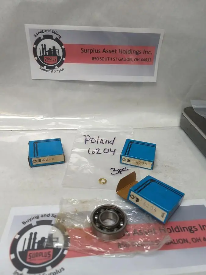New | in-Stock POLAND 6204 Bearings | Surplus Asset Holdings #1191247