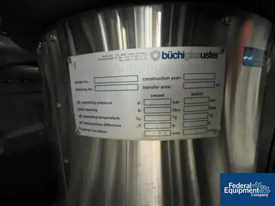 USED BUCHI 107/107 Liter Buchi Kilo Lab Reactor Train System, Glass Lined