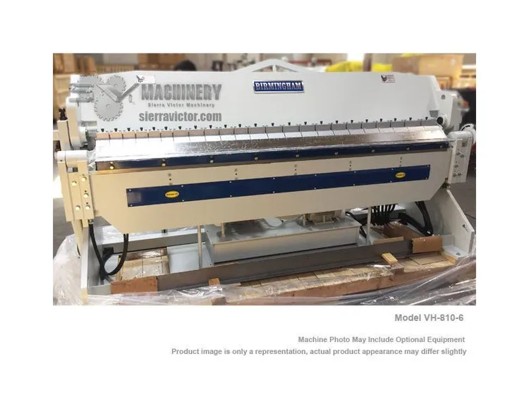 New | in-Stock BIRMINGHAM VH-812-6 Box & Pan Brakes including Finger Florida US | Sierra Victor Machinery #262405