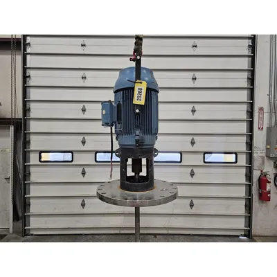 Used 20HP Stainless Steel Flange Mount High Speed Disperser Mixer Direct Drive
